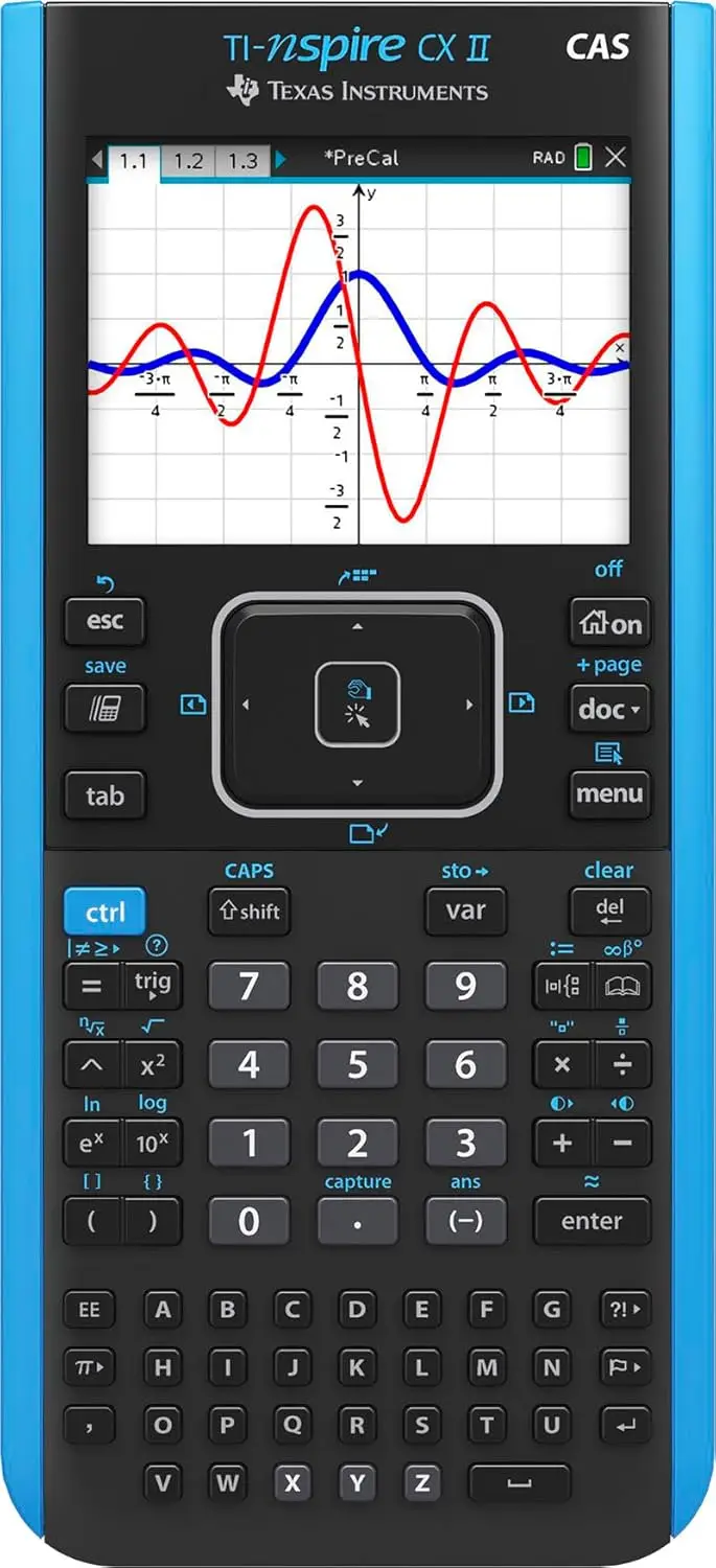 Цветной графический калькулятор Ti-nspire Cx Ii Cas с студенческим программным обеспечением (