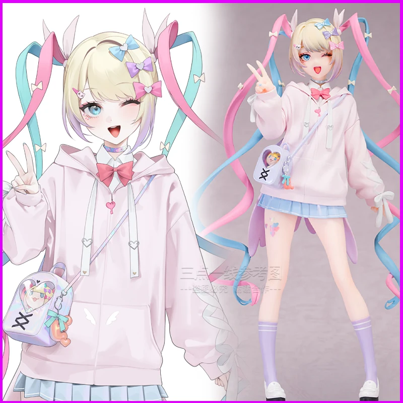 Needy Girl Overdose Rain Ultra Super Cute Angel-Chan Virtual Streamer Фигурка Аниме Модель Орнамент Подарок Коллекционная игрушечная фигурка