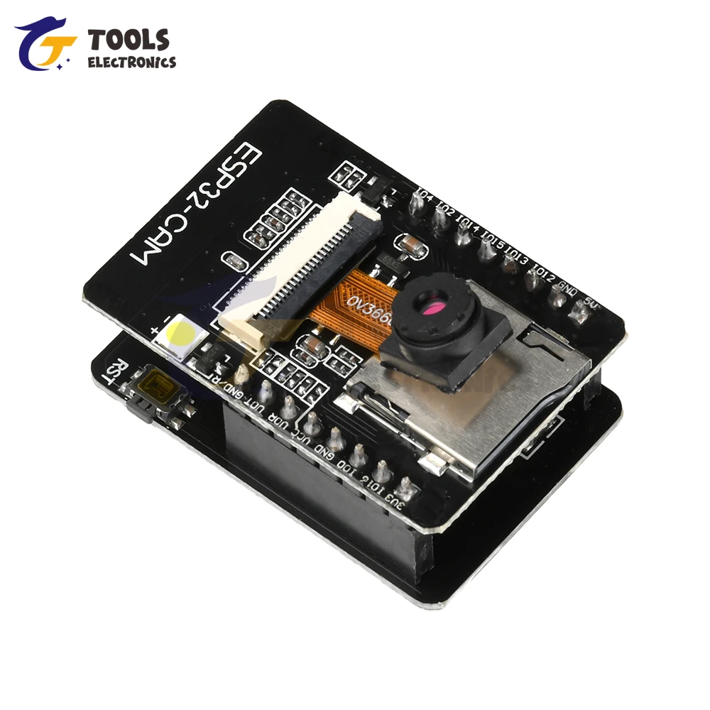 Фото ESP32-CAM-MB MICRO USB/Type C ESP32 WIFI BT Макетная плата с модулем камеры OV3660 CH340 №4