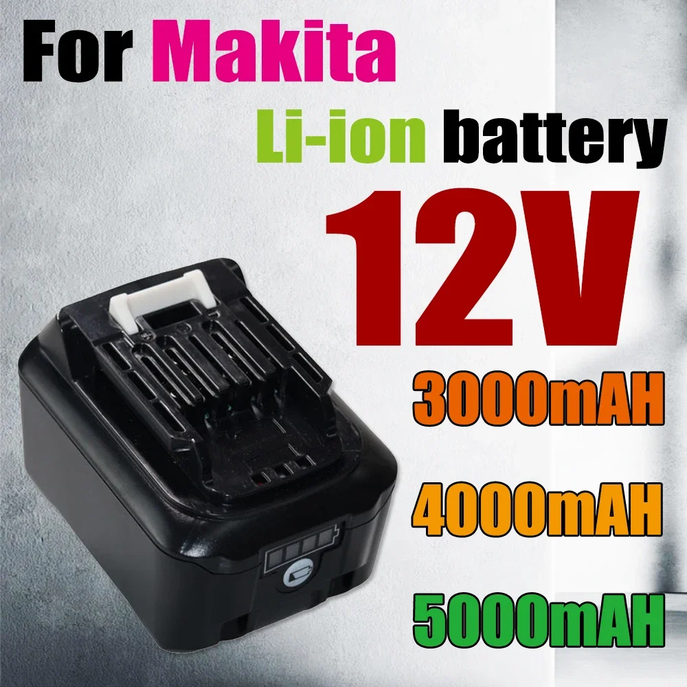 Литий-ионный аккумулятор для Makita 12 В 197390-1 BL1015 1973901 BL1021B BL1041B BL1015B BL1020B BL1040B 6000 мАч, литий-ионный аккумулятор