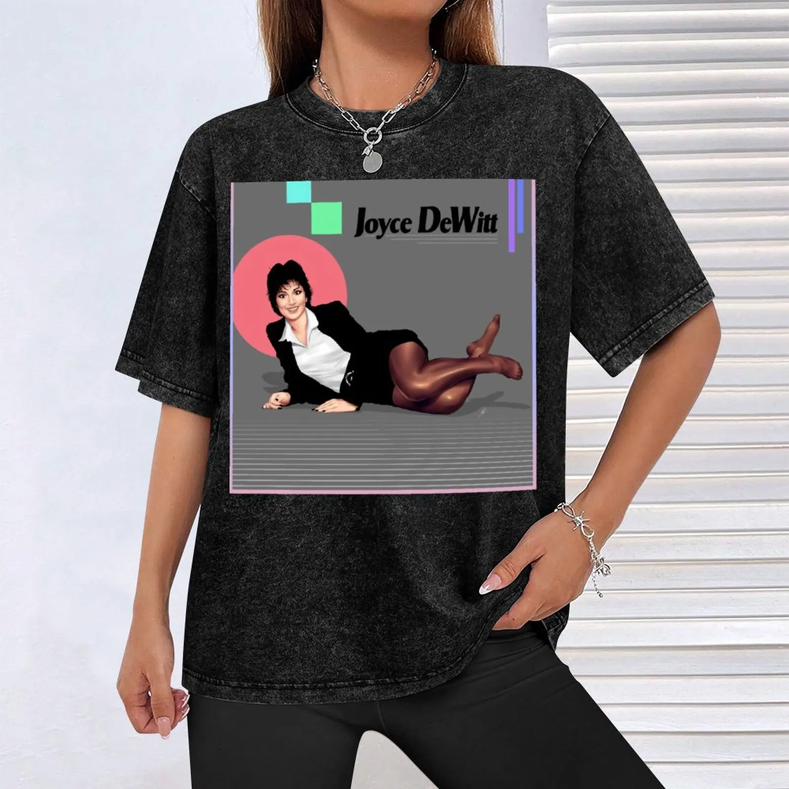 Фото Футболка Joyce DeWitt, дешевые милые топы в стиле оверсайз, графическая футболка, дизайнерская футболка для мужчин №4