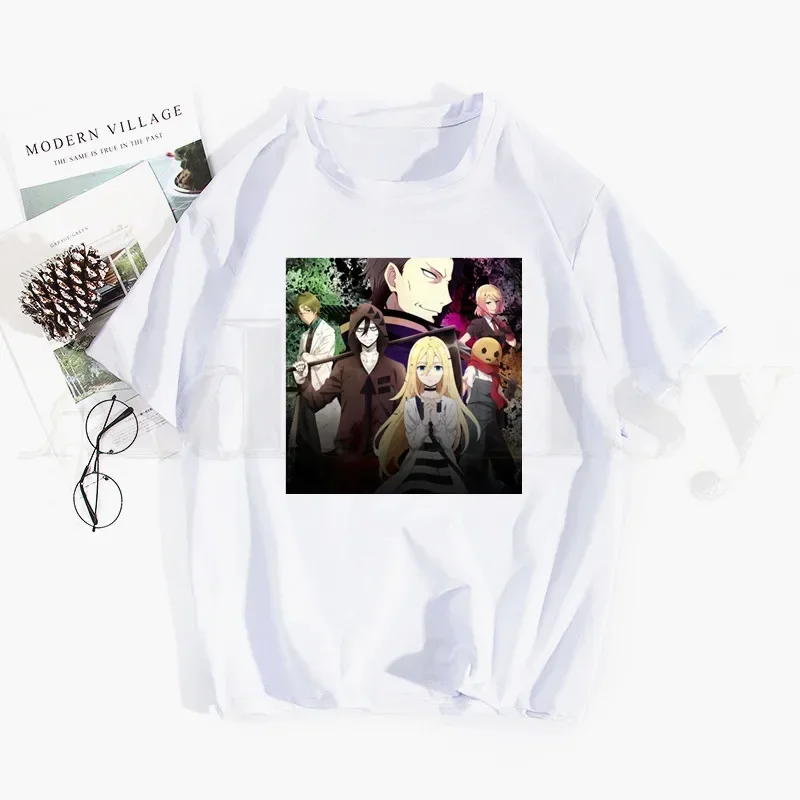 Фото markii Angels of Death Rachel Gardner Isaac Foster Anime Tshirt Hip Hop Girl Print Top Tees Harajuku Tshirts Fashion Summer T-shirt №4