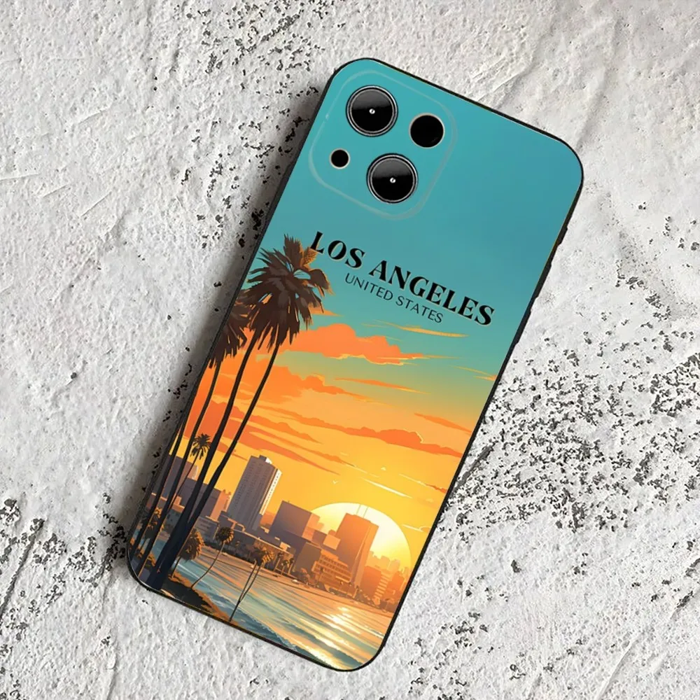 Фото Чехол для телефона Travel Los Angeles California для IPHONE 15,13,14,12, Mini, 11, Xr, X, Xs Pro Max 8, 7 Plus, задняя крышка №5