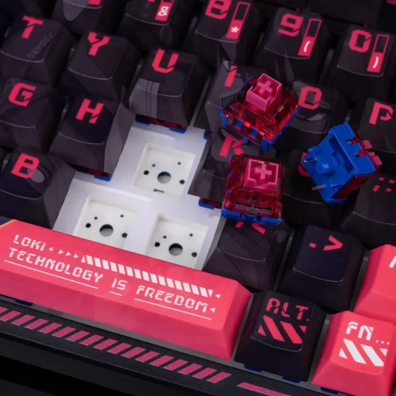 Фото VALKYRIE VK99 игровая клавиатура RGB полная клавиша с возможностью горячей замены беспроводная трехрежимная механическая клавиатура ПК аксессуары для киберспорта подарки №4