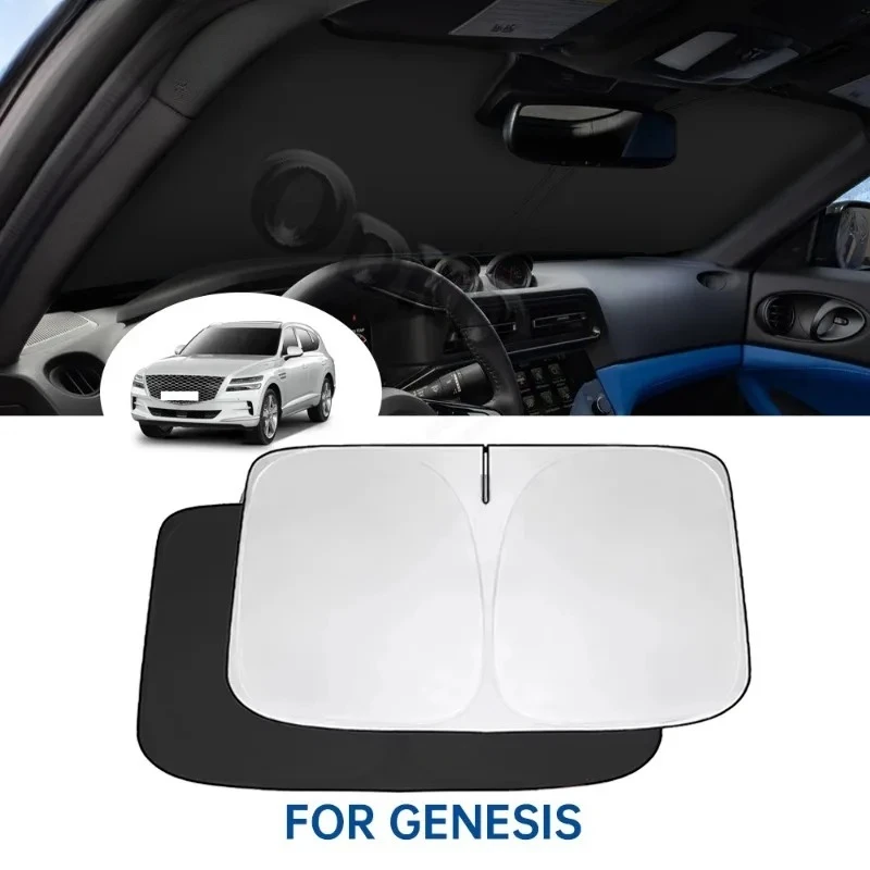 Для Genesis GV60 GV70 GV80 2023 2024, аксессуары для зонтиков, солнцезащитный козырек на лобовое стекло, автомобильный козырек, солнцезащитный козырек на переднее окно