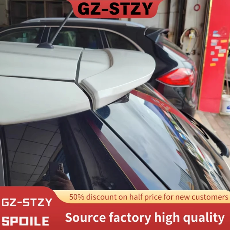 Спойлер для Toyota Yaris 2014-2022, высококачественный АБС-пластик, неокрашенный цвет, задний спойлер на крышу, багажник, крыло, Стайлинг автомобиля