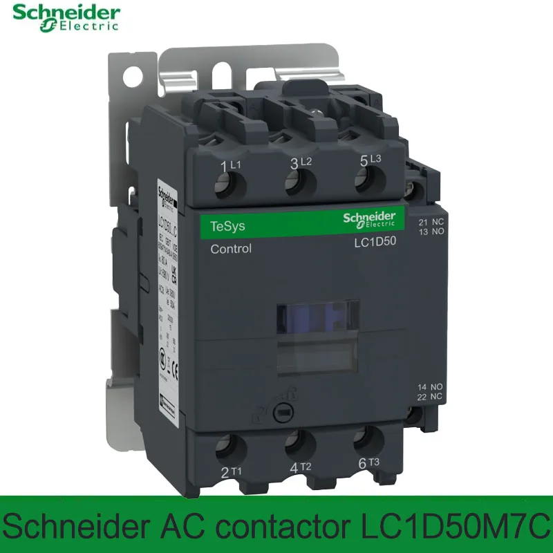 Контактор переменного тока Schneider LC1D50 LC1D50M7 LC1D50M7C LC1D50AM7 LC1D50AM7C 3НО 50А 50/60Гц Контактор TeSys D