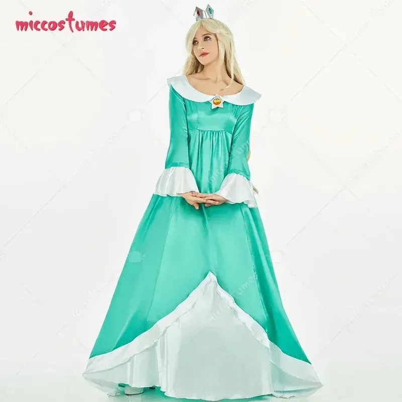 Фото CyMiccostumes женский костюм принцессы для косплея платье принцессы и корона с кринолином №4