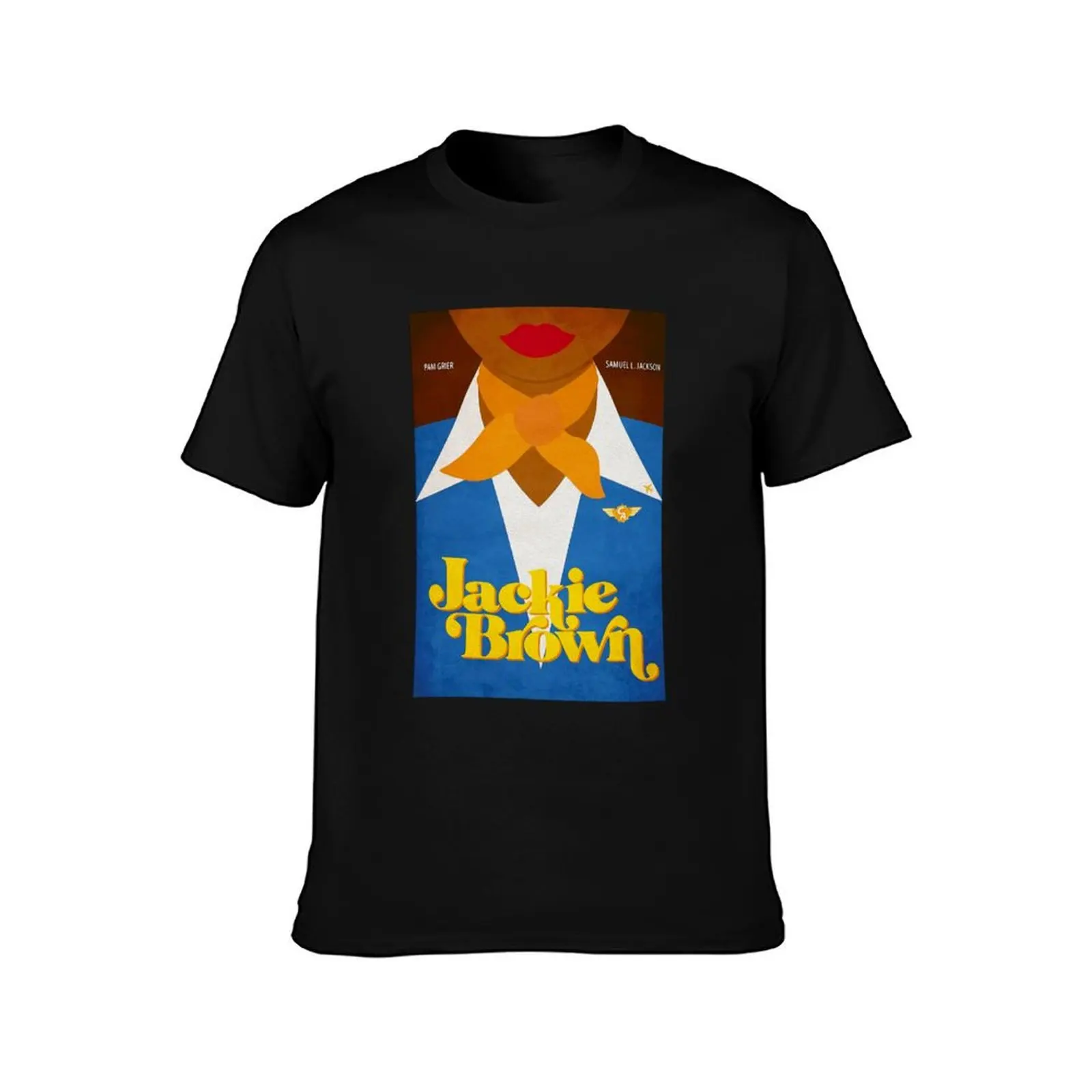 Фото Футболка Pam Grier Jackie Brown Poster Fanart, летние топы, футболки с графикой для мужчин №2