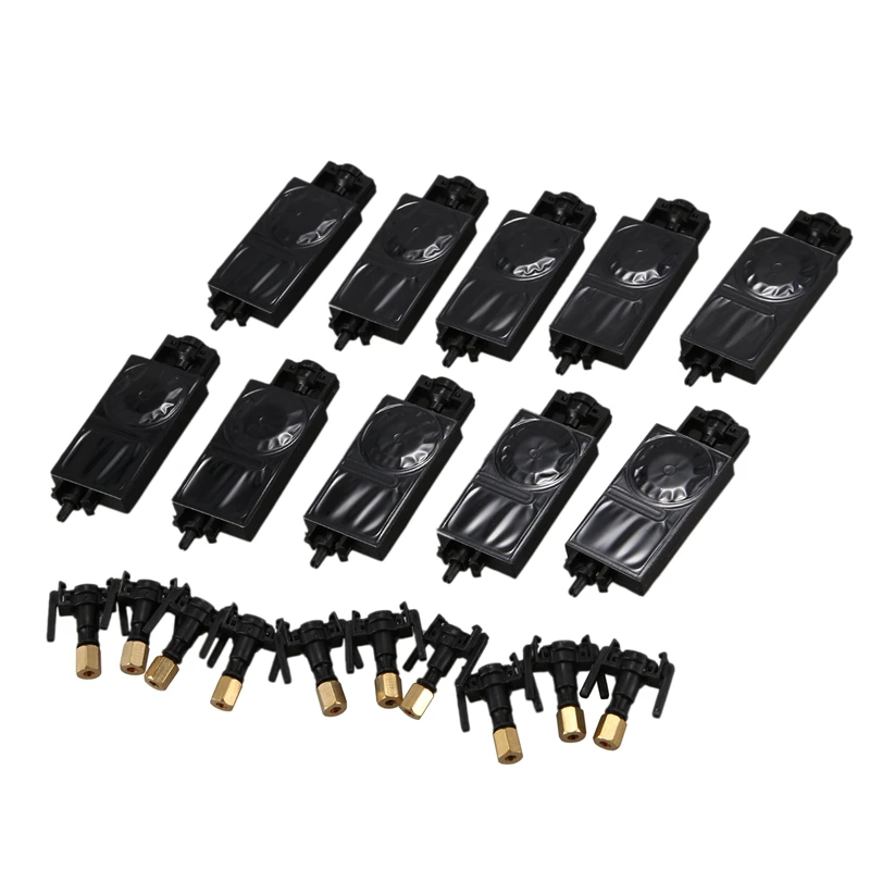 10 шт. DX5 УФ-демпфер чернил для Mimaki JV33 JV5 CJV150 для Epson TX800 Eco Solvent Ploter Принтер Чернильный самосвал с разъемом
