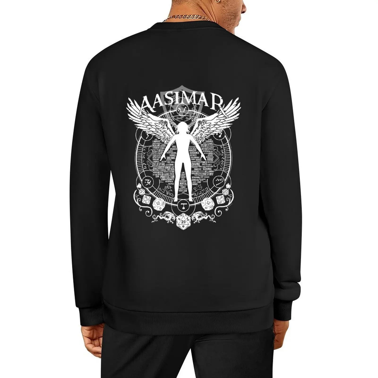 Aasimar-белый пуловер, корейская одежда, мужская одежда, спортивный костюм, мужской спортивный костюм, эстетические толстовки