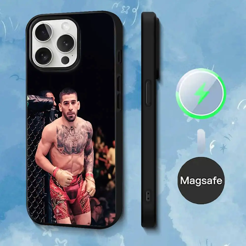 Фото Чехол для телефона Ilia Fighting T-Topuria для iPhone 17,16,15,14,13,12,11,Pro,Max,Plus,Mini,SE4,E с магнитной беспроводной зарядкой Magsafe №5