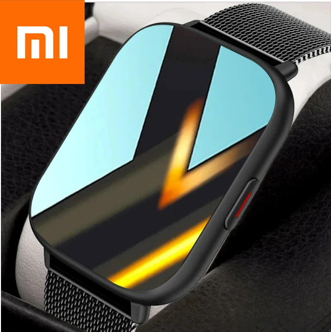 Смарт-часы Xiaomi PK P8 мужские/женские с сенсорным экраном 1,85 дюйма и функцией измерения температуры тела
