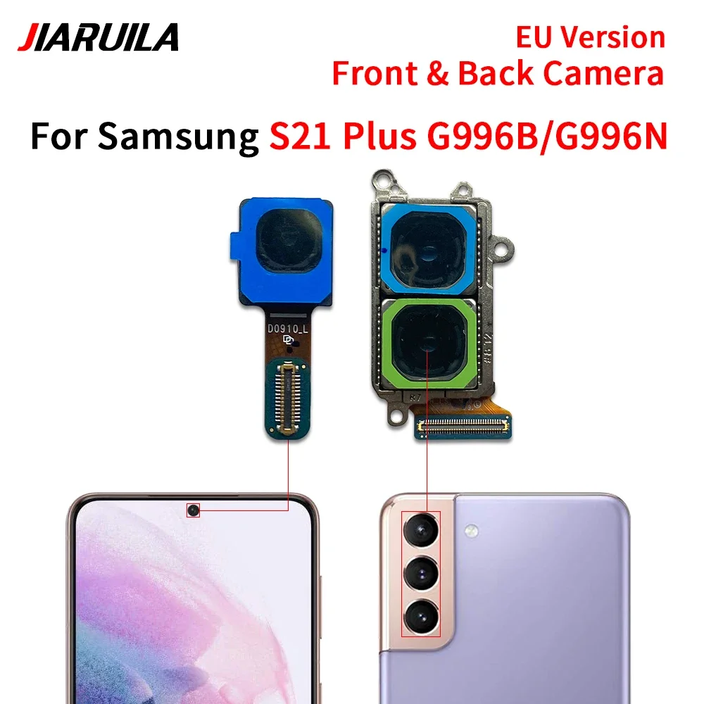 Фото Задняя большая основная задняя макрокамера + передняя камера для Samsung S21 G991B G991U/S21 Plus G996B G991N G996U №4