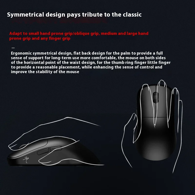 Фото Беспроводная мышь Waizowl OGM Cloud Paw3950 8k, трехрежимная игровая мышь, легкая, под заказ, для ПК, игровые аксессуары, подарки №3