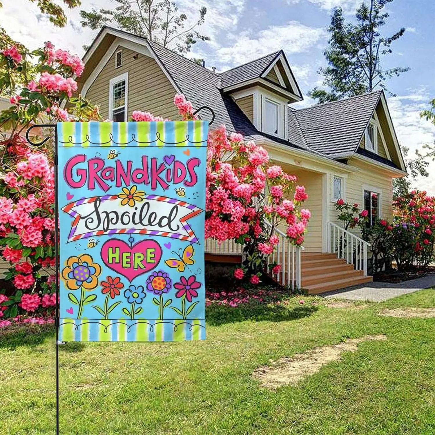 Садовый флаг для улицы Садовые флаги для двора Happy Sukkot для фестиваля Праздник на улице 12x18 дюймов Двусторонние баннеры для флагов дома F (art.: 3920cd317fcf5) - 3920cd317fcf5