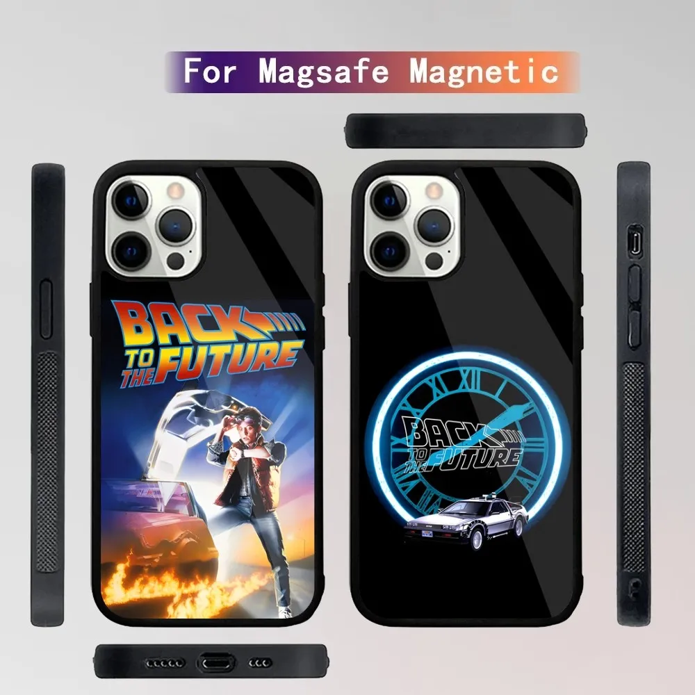 Movie Back To The  Future Phone Case For iPhone 16,15,14,13,12,11,Plus,Pro,Max Mini Magsafe Magnetic Wireless Charging