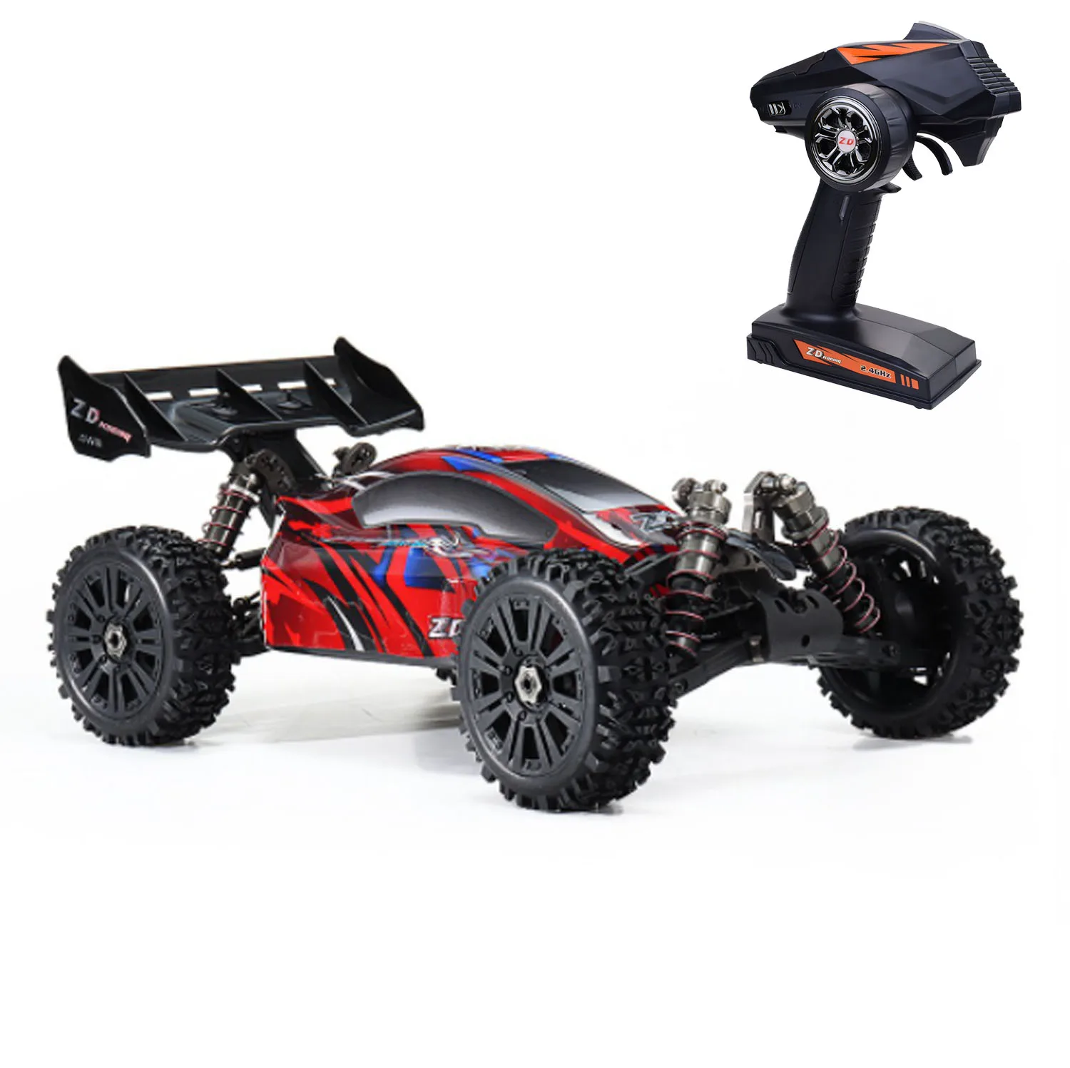 Фото 100 км: H 1:8 ZD Racing Cars RTR Высокоскоростной радиоуправляемый багги 9020 V3 4X4 Электрический дистанционный металлический амортизатор для внедорожников для мальчиков №3