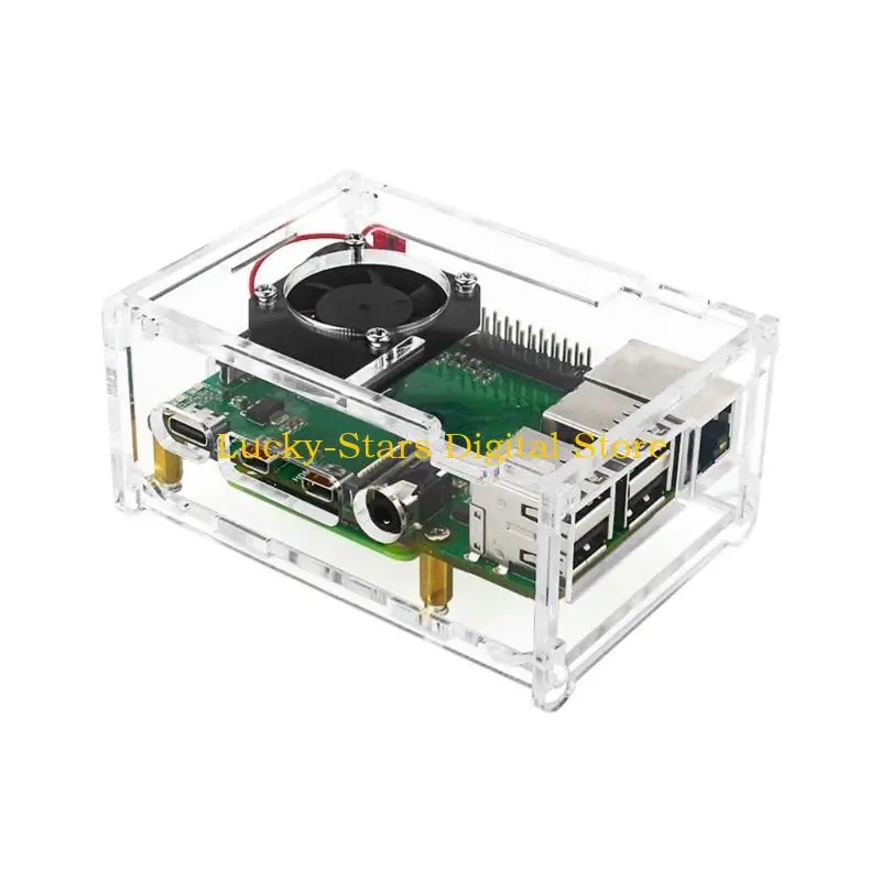 Фото T3ee forraspberrypi CM4 до PI4B Adapter Poard с RJ45Network USB -портами GPIO Интерфейсы охлаждающий вентилятор и корпус №5