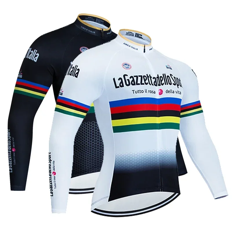 Мужские велосипедные майки с длинными рукавами Tour De Giro D'ITALIA, рубашки для горного велосипеда, MTB, дорожная езда, профессиональная велосипедная командная одежда