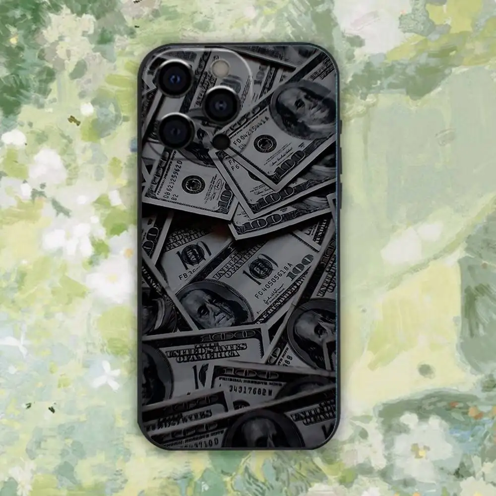 Фото Чехол для телефона Money Dollars Cash Adri для iPhone 16e,16,15,14,13,12,11,Pro,X,XS,Max,XR,Plus,Mini Soft Black Cover №5