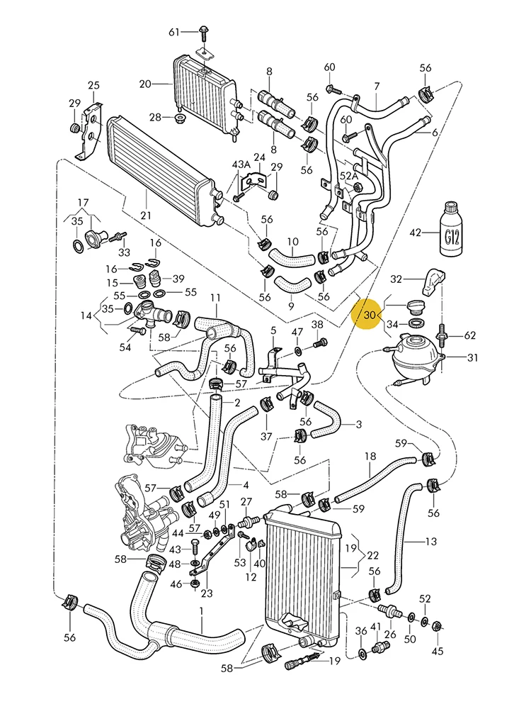 Фото Крышка Резервуара охлаждающей жидкости BOICY для VW Saveiro Gol Parati Polo Rabbit Ibiza/ST Inca RA Cordoba 1H0121321C 1H0121321B 357121321C 1H0121321C 1H0121321B 357121321C №2