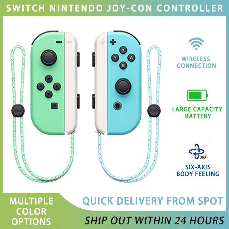 Джойстик переключатель Joy Pad Joy Con, джойстик OLED, беспроводной контроллер с ремешками для Nintendo