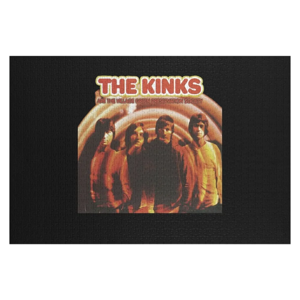Зеленый пазл Kinks Are The Village, индивидуальное изображение, персонализированные идеи подарков, деревянные пазлы для взрослых, пазл