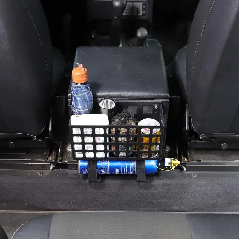 Фото Для 2004-2018 Land Rover Guard, коробка для поручней, задняя корзина для хранения, аксессуары для заднего хранения автомобиля, алюминиевый сплав (волшебный ремень) №5