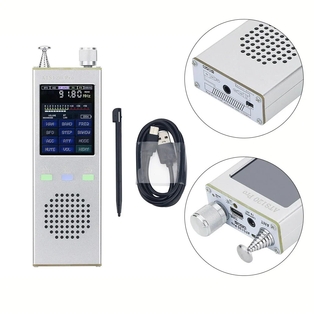 USB декодер ATS120Pro V4 1x SI4732 FM SSB AM LSB совместимый с прошивкой 4 1X сенсорный экран дальнего действия прием (art.: 3920c5ecb8fa6) - 3920c5ecb8fa6