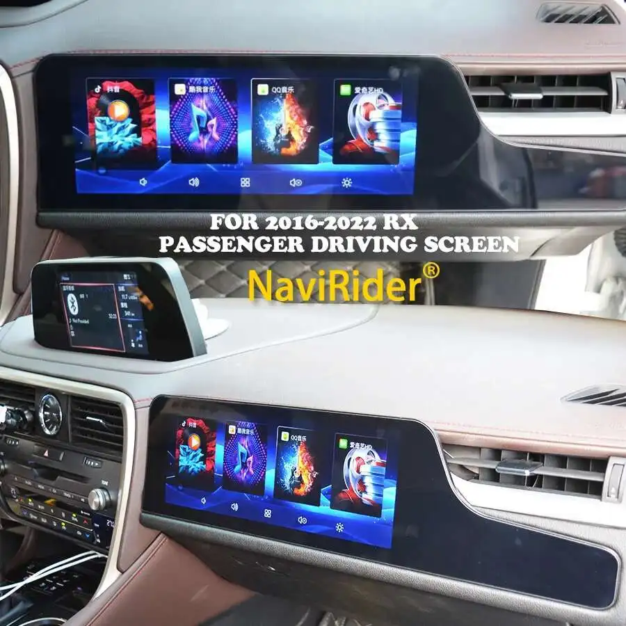 Фото 12,3-дюймовый обновленный смарт-экран Co-pilot Carplay GPS для Lexus RX RX300 RX350 2016 2022, автомобильный мультимедийный видеоплеер, стерео 128 ГБ №2