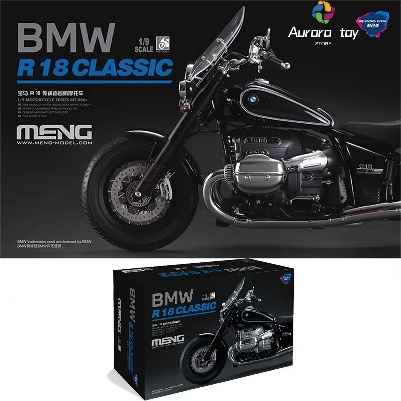 1/9 Meng сборная модель автомобиля Bmw R 18, инженерный круизный мотоцикл в сборе, модель Mt-006S, предварительно окрашенная версия, модель, подарок для детей