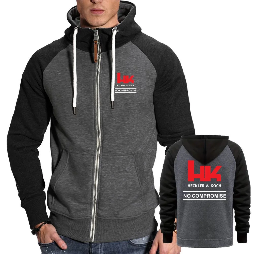 Mens Sweatshirts Hk Heckler Koch No Compromise Fleece Hoodie Jackets Casual Sports Outerwear Retro Youth Hooded Streetwear Coats (art.: 3920ca9ad252b) - 3920ca9ad252b