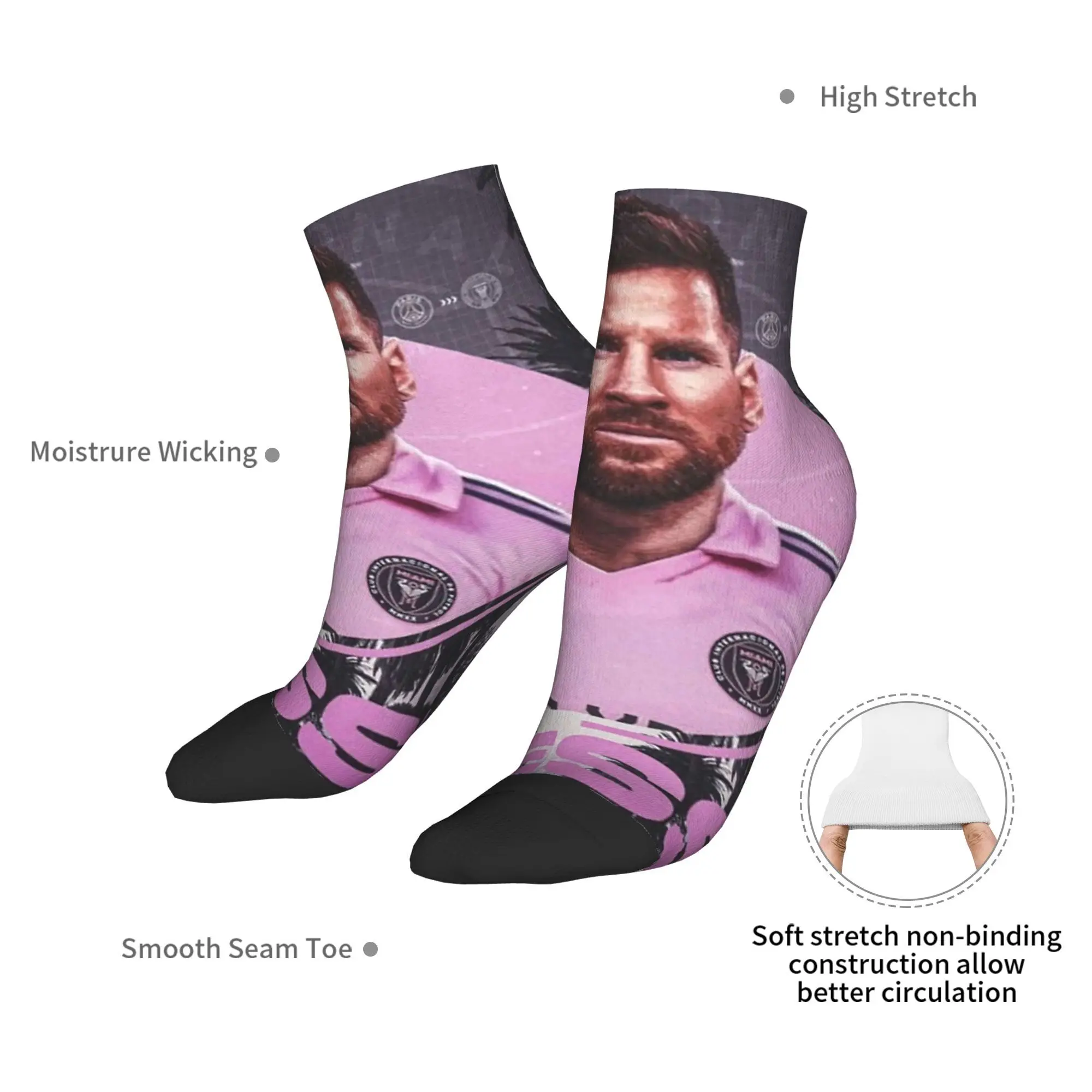 Всесезонные носки MESSI, INTER MIAMI 2, спортивные носки в стиле Харадзюку, мягкие забавные чулки для мужчин и женщин, рождественские подарки (art.: 3920d1b7aa75a) - 3920d1b7aa75a
