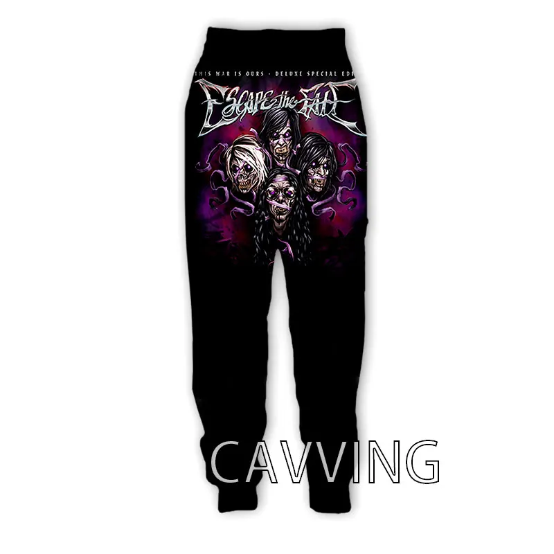 Фото CAVVING 3D принт Escape The Fate Rock повседневные брюки спортивные спортивные штаны прямые брюки спортивные штаны брюки для бега брюки №4
