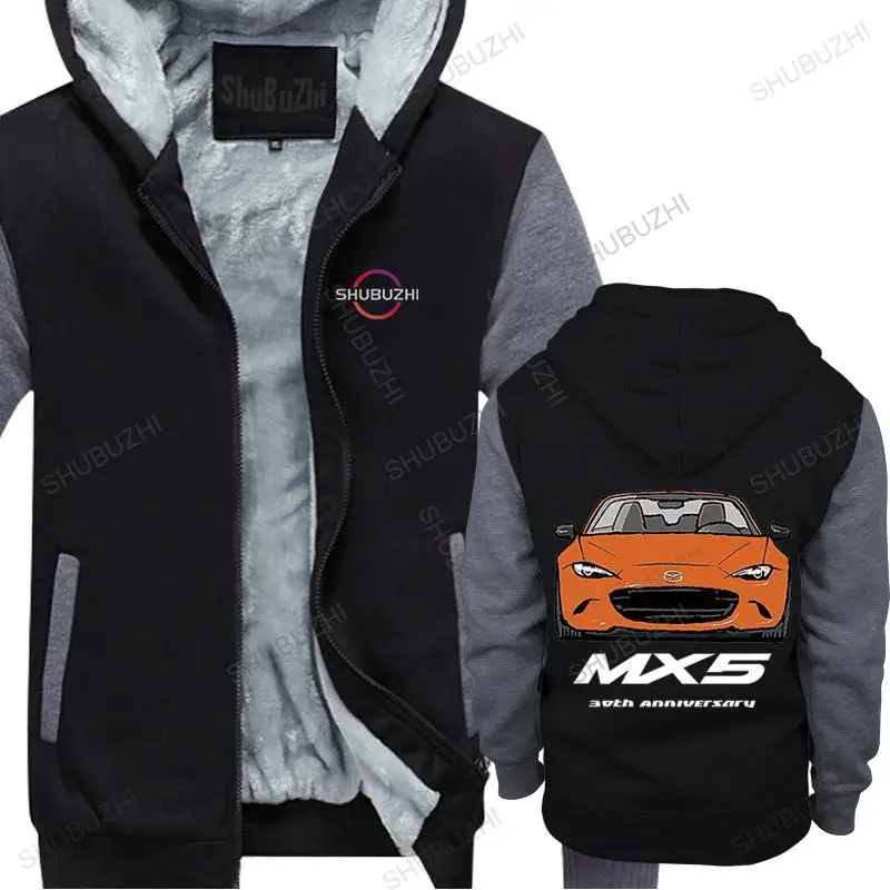 cotton man hoodies winter jacket hot sale brand sweatshirt MX5 Miata 30th Anniversary male fleece hoody high quality hoodie coat