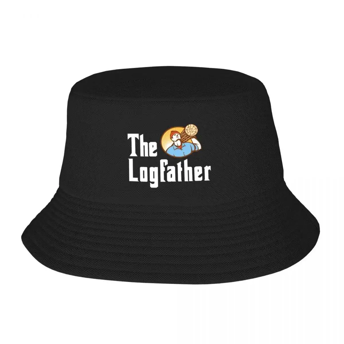 Logfather-Play On Words-Logger-Outdoorsman-Arborist-Forestry Worker Панама Конская шляпа Кепка от солнца Хип-хоп для мальчиков Женская