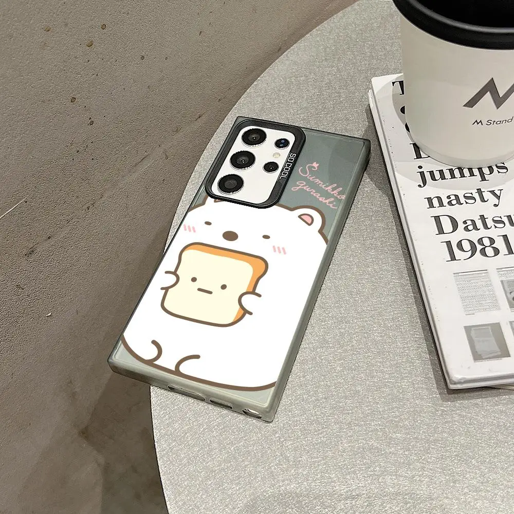 Чехол для телефона S-Sumikko G-Gurashi для Samsung Galaxy S25 S24 S23 Ultra S22 Plus S20 A55, противоударный защитный чехол IMD