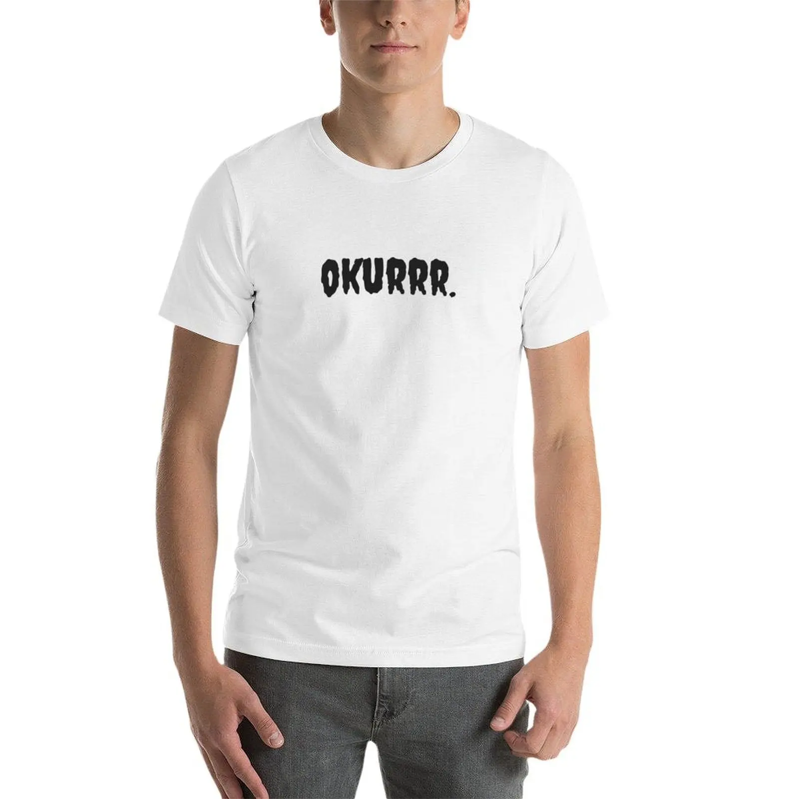Фото Футболка Okurrr, мужские хлопковые мужские футболки, хлопковая футболка №4