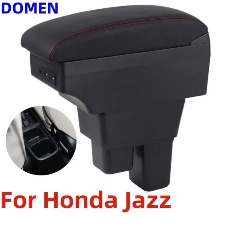 Новый роскошный подлокотник для Honda Jazz для Honda Fit Jazz 2, автомобильный подлокотник 2008-2013, коробка для хранения, автомобильные аксессуары