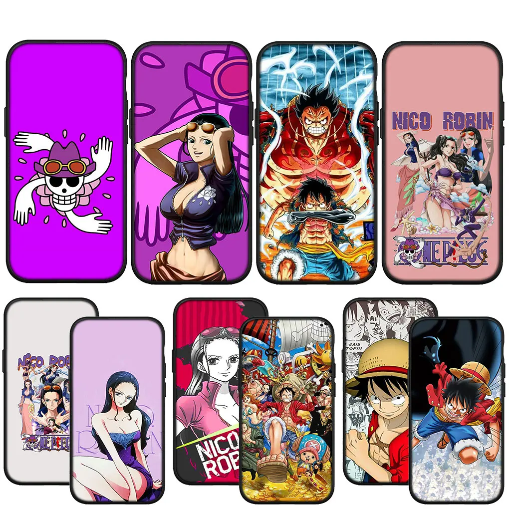 Мягкий чехол для телефона Nico Robin One Piece Luffy, чехол для Apple iPhone 15 14 13 12 11 Pro XS Max XR 6s Plus + SE 15 +, чехол