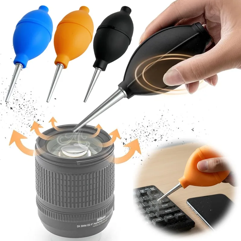 Silicone Air Blower Dust Cleaner Pump Portable Hand Squeeze Dust Removal Tool for Digital SLR Sensor LCD Screens Laptop Keyboard
