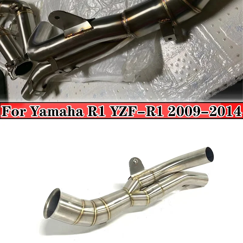 Слипоны для Yamaha YZF R1 YZF-R1 2009 - 2014 выхлопная труба для мотоцикла средней длины