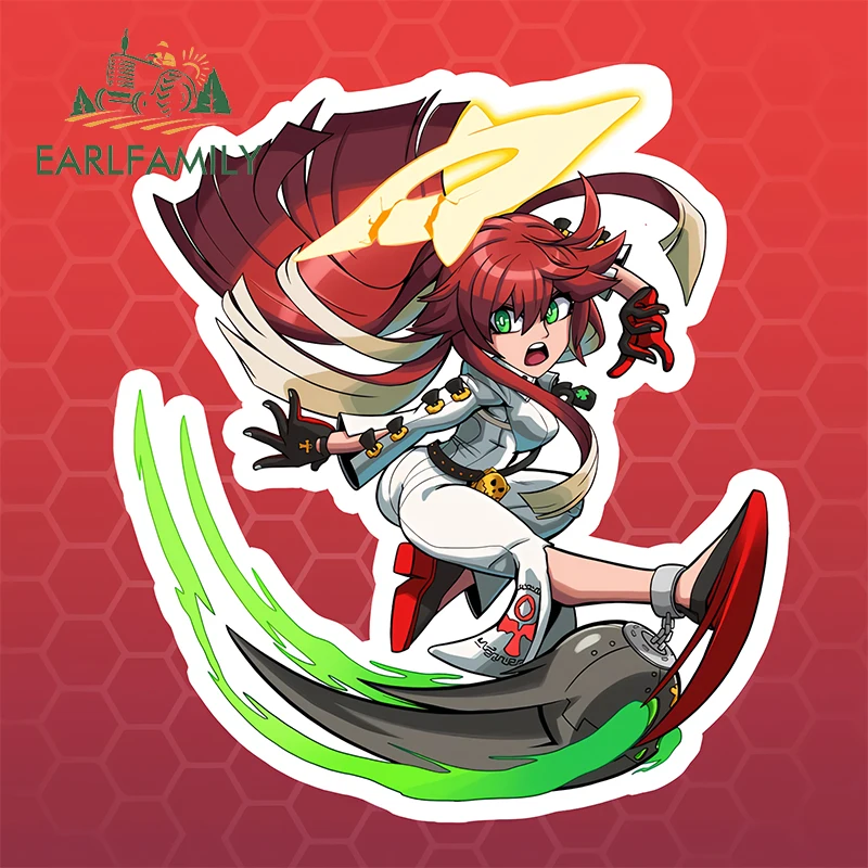 EARLFAMILY Guilty Gear Strive автомобильные наклейки Warrior Hero креативная игровая наклейка авто автомобильные аксессуары солнцезащитный крем для ноутбука графика