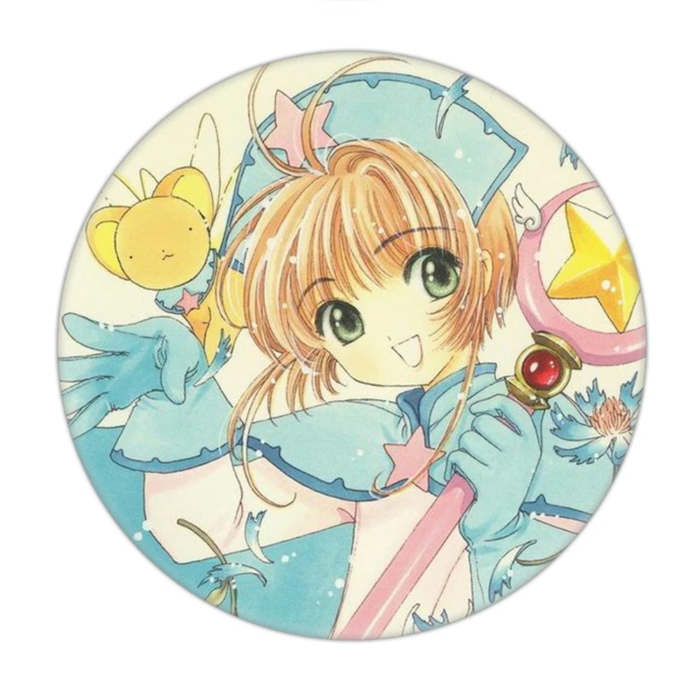 Фото Аниме Card Captor Sakura DAIDOUJI TOMOYO LI SYAORAN Tomoyo Daidouji Косплей Костюм Значок Булавка SPTE Жесть Брошь Аксессуары №3