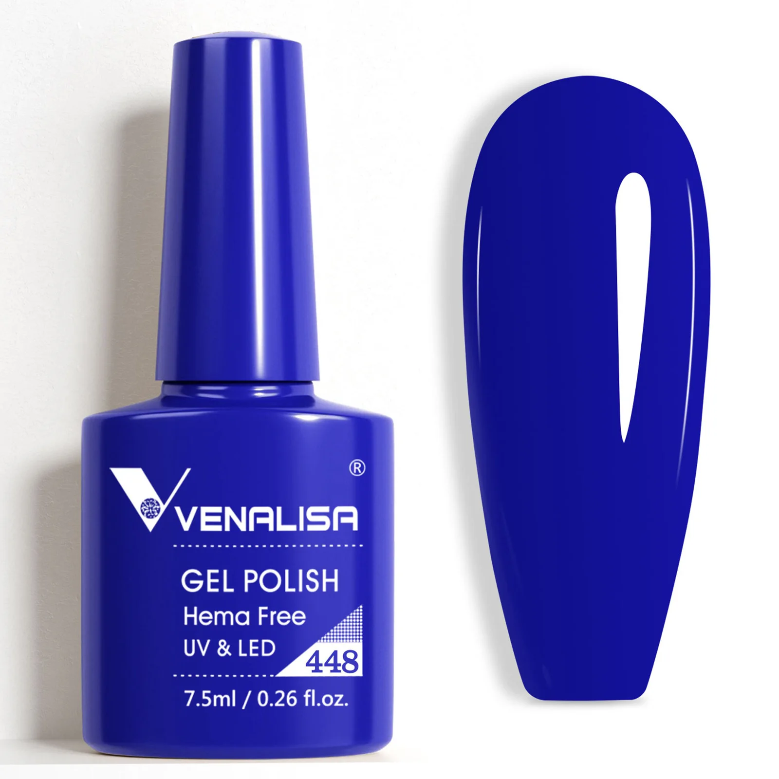 Фото Гель-лак для ногтей VENALISA 7,5 мл HEMA/TPO FREE Red Sparkle Гель-лак с блестками Красивый полуперманентный гель-лак Soak Off UV LED №3