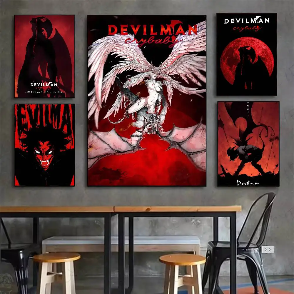 Фото Аниме D-Devilman C-Crybaby постер HD Art липкая стена водонепроницаемый дом гостиная спальня бар эстетическое украшение №2