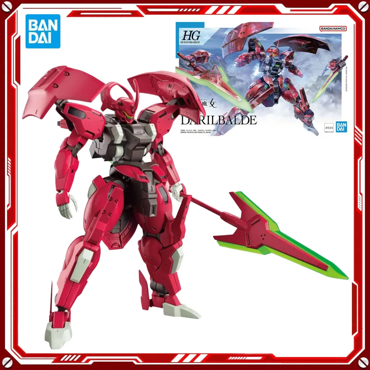 Bandai натуральная аниме-модель Gundam, наборы Darilbalde Toys HG TWFM 1/144, фигурка в сборе, модель, подарок для детей, школьный подарок
