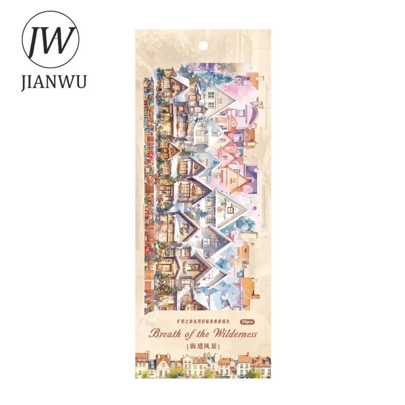 JIANWU Wild Wild Series, винтажное растение, цветочное здание, пейзажный материал, коллаж, наклейка для домашних животных, креативный журнал «сделай сам», канцелярские принадлежности (art.: 3920cc8e83aac) - 3920cc8e83aac