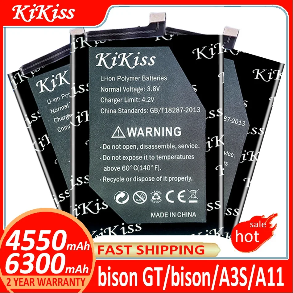Аккумулятор KiKiss для UMI UMIDIGI BISON GT 6,67/A3S/A11, батарейки + Бесплатные tloos